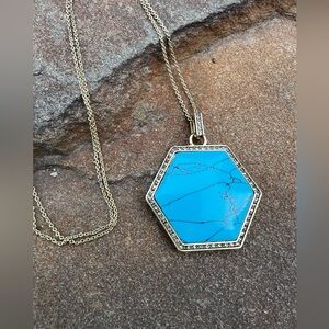 House of Harlow Hexes Turquoise Pendant